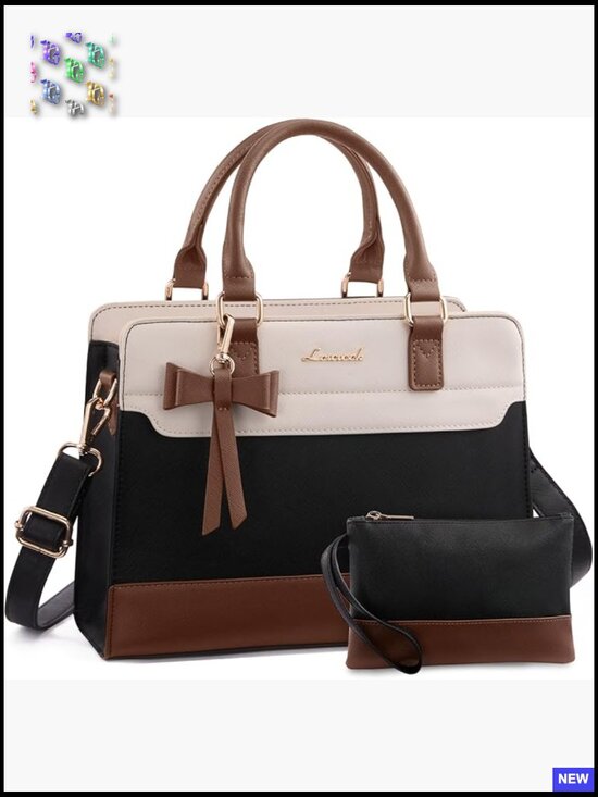 Handbags - Leather Satchel Tote Purse Crossbody Shoulder Bag Chic Elegant Everyday Use